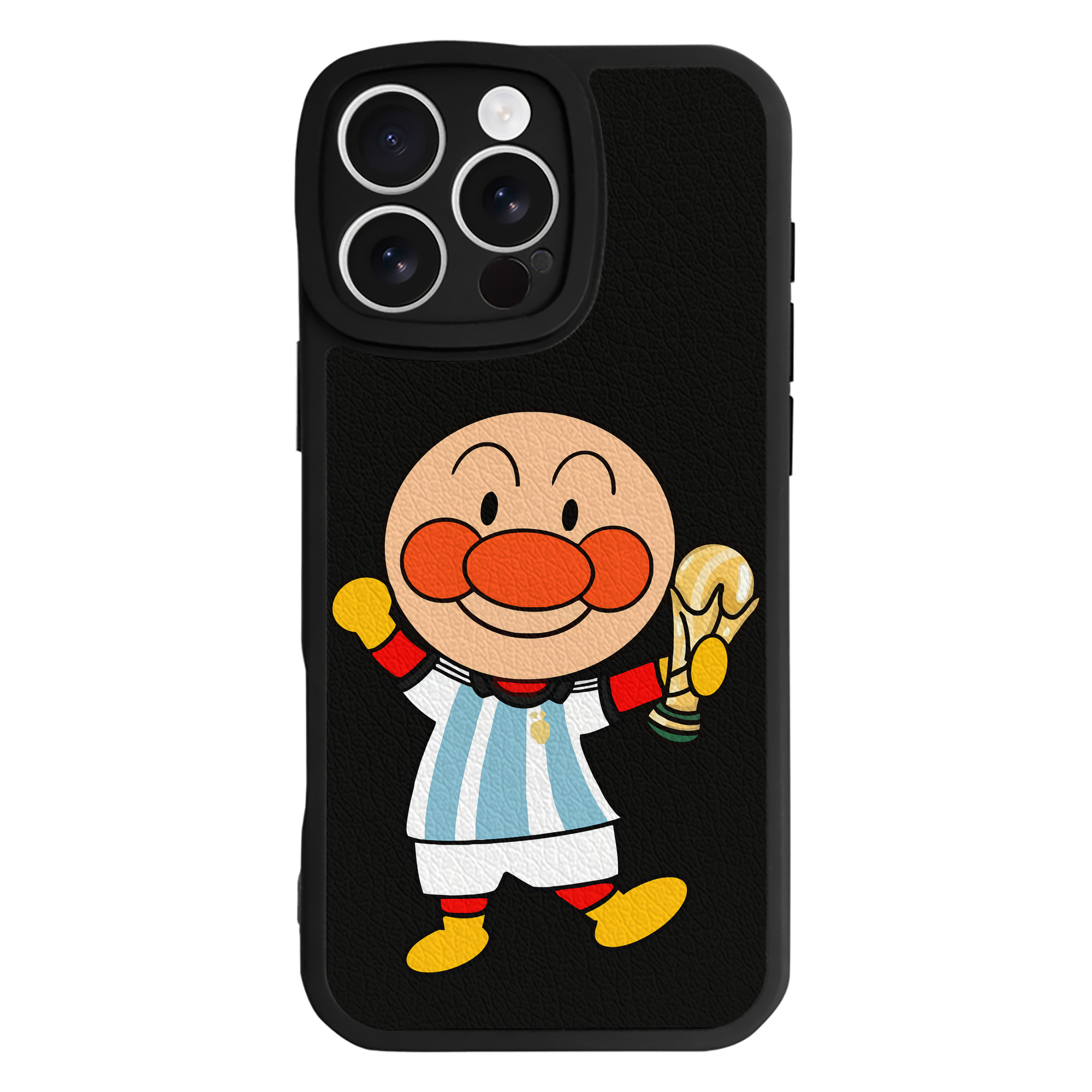 （画像用） アンパンマン Anpanman 【iPhone 16シリーズ対応】シリコンスマホケース（レザー調） 材質：シリコン